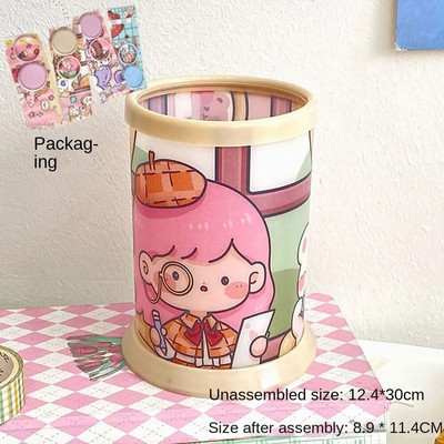 Uus multikas armas pliiatsihoidja ümmargune pliiatsikonteiner, suure mahutavusega pliiatsihoidik õpilastele kirjatarbed kodukontoritarbed