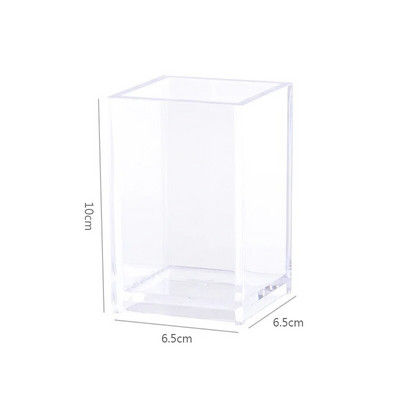 Caurspīdīgs akrila zīmuļu turētājs studentiem rakstāmpiederumu galda organizators aplauzuma otu rīks uzglabāšanas statīvs Biroja skolas piederumi