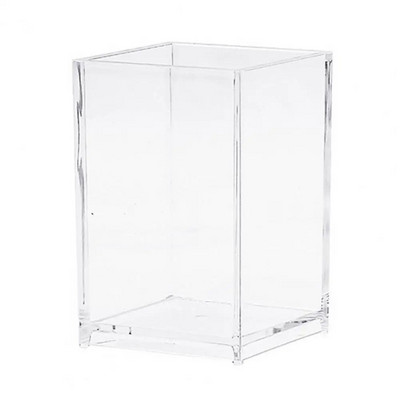 Akrila pildspalvu turētājs aplauzuma otu dzidrais turētājs galddatora zīmuļa organizators zīmuļa krūze rakstāmpiederumi kastes organizatora piederumi