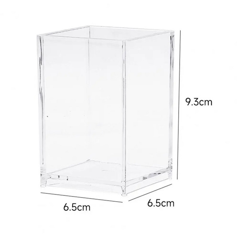 Akrila pildspalvu turētājs aplauzuma otu dzidrais turētājs galddatora zīmuļa organizators zīmuļa krūze rakstāmpiederumi kastes organizatora piederumi