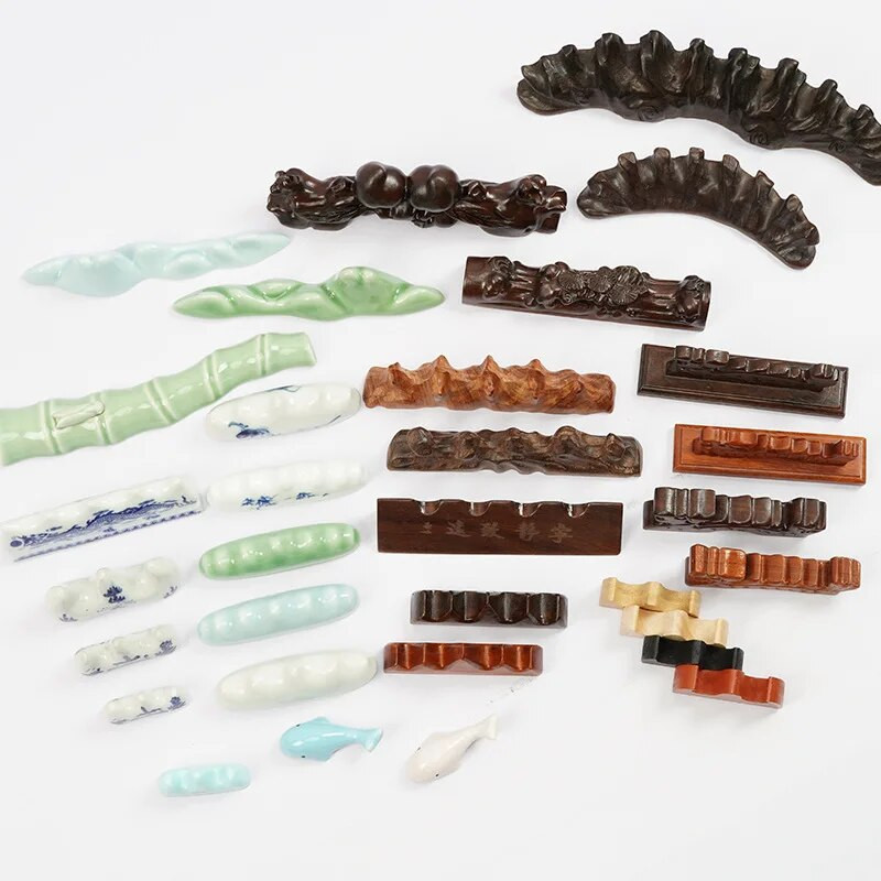 EZONE 1τμχ Κεραμική θήκη για στυλό Βάση πινέλου τέχνης Βάση για πινέλο ζωγραφικής Ακουαρέλα μελάνι Ζωγραφική Σχολικά είδη γραφείου