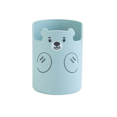 EZONE jauks pildspalvu turētājs Radošs jauks multfilmu lācis rakstāmpiederumu pildspalvu turētājs Daudzfunkciju mobilā tālruņa turētājs Kawaii studentu piederumi