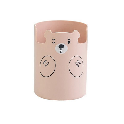 EZONE jauks pildspalvu turētājs Radošs jauks multfilmu lācis rakstāmpiederumu pildspalvu turētājs Daudzfunkciju mobilā tālruņa turētājs Kawaii studentu piederumi