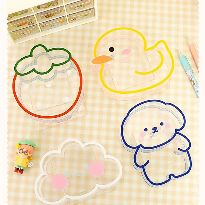 Kirjatarvete Creative Box alusklambrid akrüülist pliiatsihoidja Laua hoiukarbi lauaarvuti organiseerija läbipaistev pliiatsihoidja