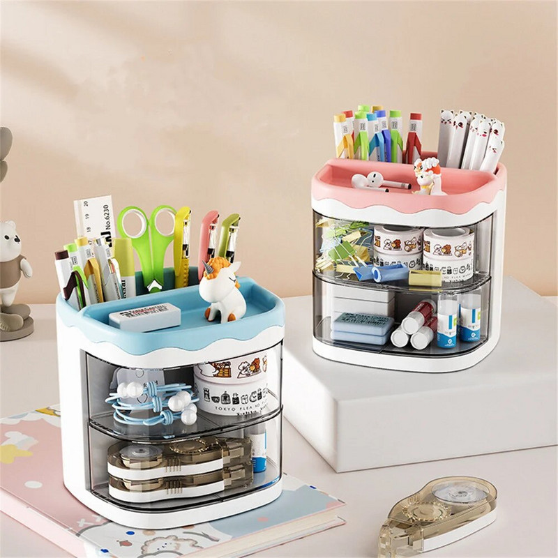 1 τεμ. Μολυβοθήκη για μολύβι Cute Desk Organizer Αξιολάτρευτη θήκη για στυλό Organiser για μολύβι Γλαστροθήκη Desk Stationery Organizer