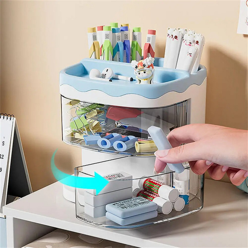 1 τεμ. Μολυβοθήκη για μολύβι Cute Desk Organizer Αξιολάτρευτη θήκη για στυλό Organiser για μολύβι Γλαστροθήκη Desk Stationery Organizer