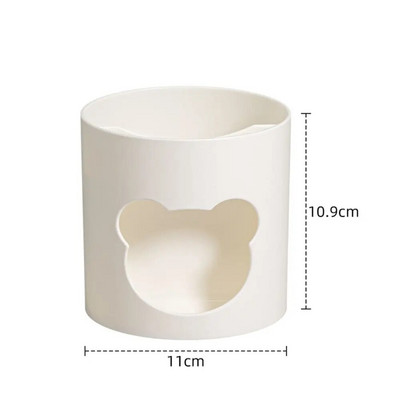 Kawaii lāča pildspalvas turētājs daudzfunkcionāls turētājs konteiners galddatora organizators kancelejas piederumu zīmuļu uzglabāšanas kaste Students