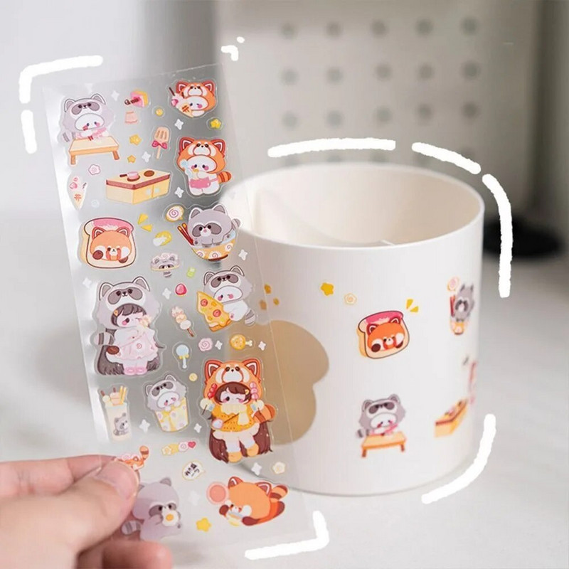 Kawaii lāča pildspalvas turētājs daudzfunkcionāls turētājs konteiners galddatora organizators kancelejas piederumu zīmuļu uzglabāšanas kaste Students