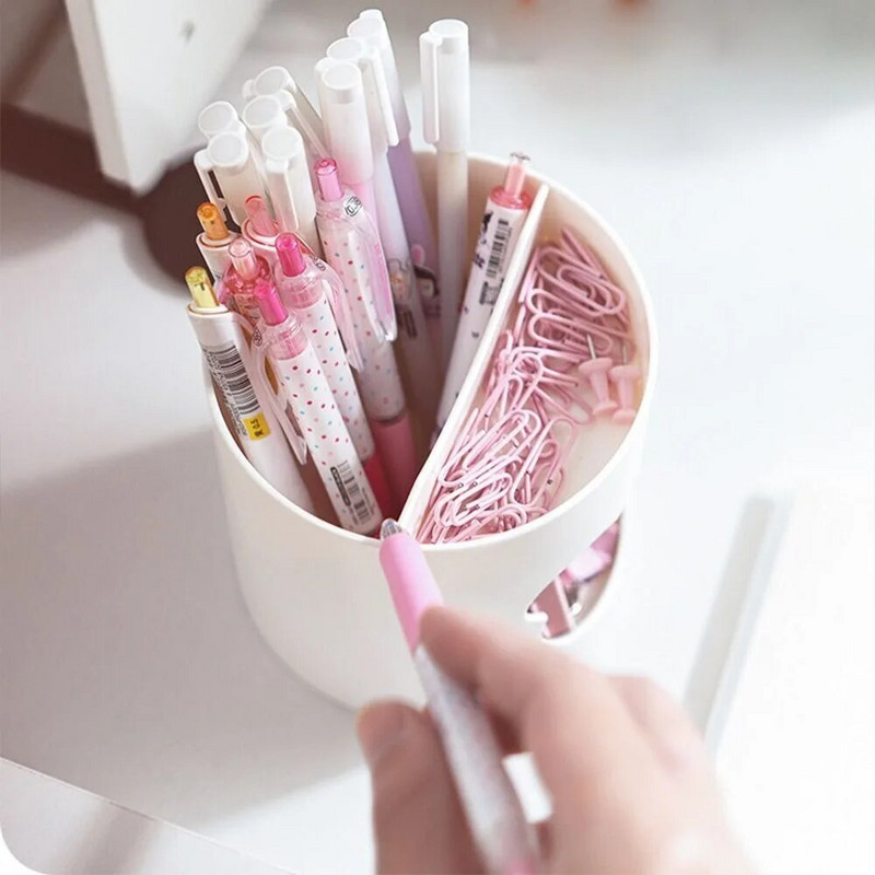 Kawaii lāča pildspalvas turētājs daudzfunkcionāls turētājs konteiners galddatora organizators kancelejas piederumu zīmuļu uzglabāšanas kaste Students