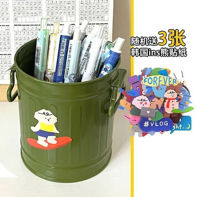 Kasulik pliiatsi hoiukonteiner Suure mahutavusega pidulik pliiatsihoidja kirjutuslaud Jõuluarmas meigipintsliga pliiatsi korraldaja