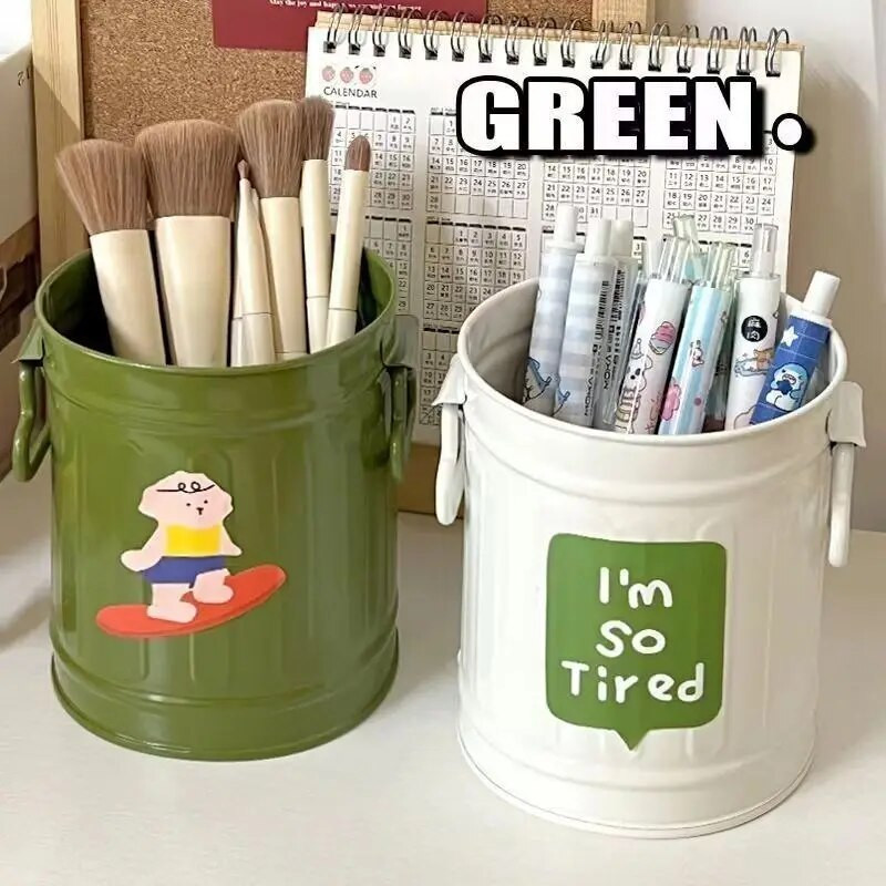 Kasulik pliiatsi hoiukonteiner Suure mahutavusega pidulik pliiatsihoidja kirjutuslaud Jõuluarmas meigipintsliga pliiatsi korraldaja