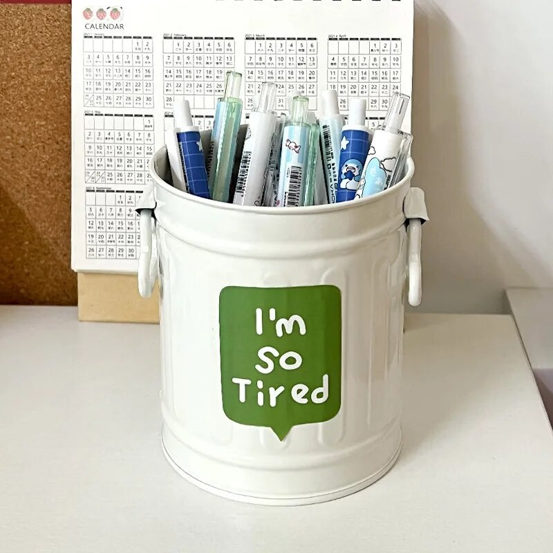 Kasulik pliiatsi hoiukonteiner Suure mahutavusega pidulik pliiatsihoidja kirjutuslaud Jõuluarmas meigipintsliga pliiatsi korraldaja