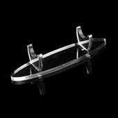 Caurspīdīgs akrila pildspalvas turētājs Samuraju zobena turētājs Caurspīdīgs kosmētikas otas turētājs galda strūklakas lodīšu pildspalvas displejam