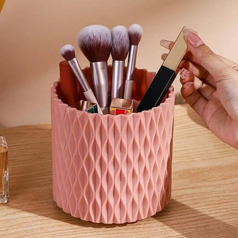 Θήκη στυλό 360 μοιρών Περιστρεφόμενη αποθήκευση αντικειμένων μεγάλης χωρητικότητας Επιτραπέζιος χώρος αποθήκευσης μολυβιών Κάδος χαρτικά Δοχείο προμήθειες γραφείου