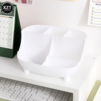 Creative Plastic Desktop Organizer Θήκη για στυλό Πολυλειτουργικό μακιγιάζ γραφείου Βάση αποθήκευσης μολυβιού Σχολική γραφική ύλη