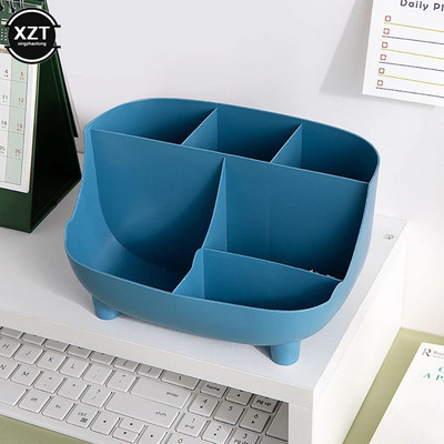 Creative Plastic Desktop Organizer Θήκη για στυλό Πολυλειτουργικό μακιγιάζ γραφείου Βάση αποθήκευσης μολυβιού Σχολική γραφική ύλη
