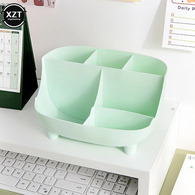 Creative Plastic Desktop Organizer Θήκη για στυλό Πολυλειτουργικό μακιγιάζ γραφείου Βάση αποθήκευσης μολυβιού Σχολική γραφική ύλη