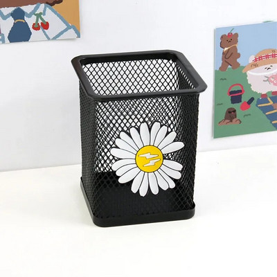 Kawaii rozā čuguna pildspalvas turētājs biroja organizators kosmētika aplauzums otas instrumentu krūzes turētājs futrālis zīmuļu konteiners biroja piederumi