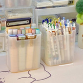 Lielas ietilpības galddatora glabāšanas pildspalvu turētājs Galda organizators Vienkārša biroja skolas piederumu kancelejas piederumu kaste