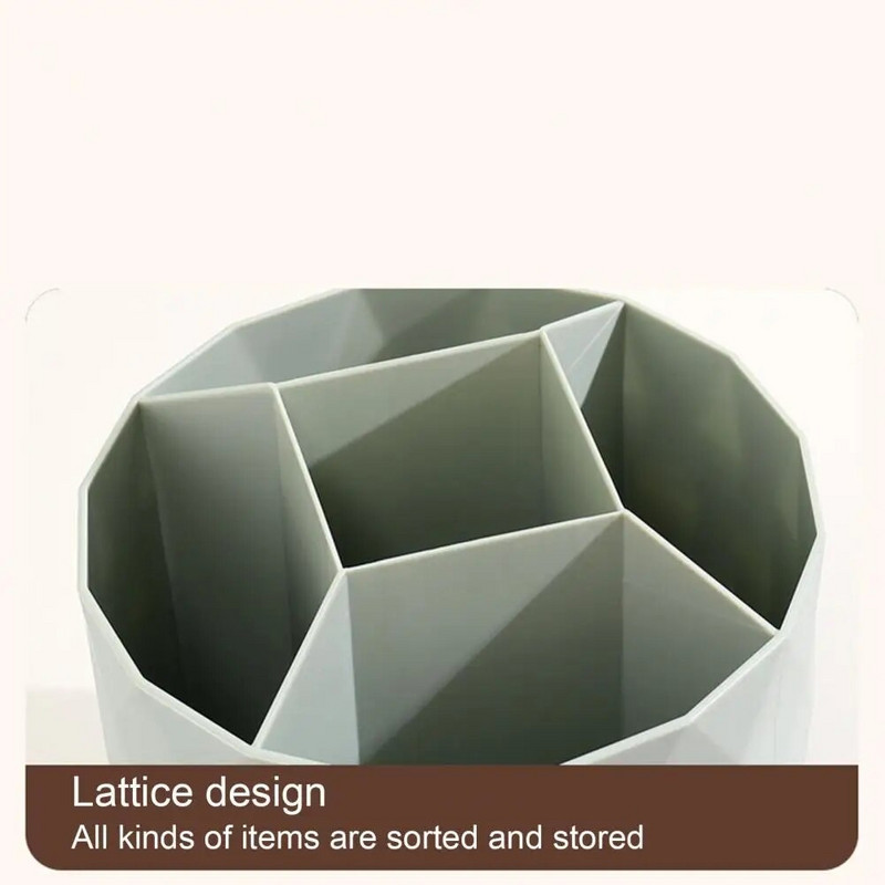 Pildspalvu turētājs Rotējošais vairāku nodalījumu otu mucas aplauzuma otu uzglabāšanas kaste Pārnēsājams galddatora kosmētikas organizatora otu turētājs