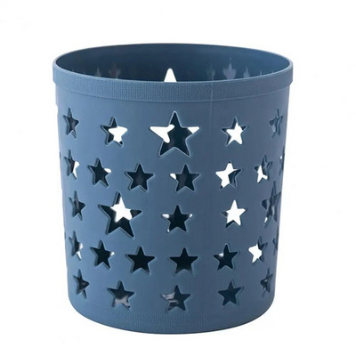 Pen Creion Suport pentru oală Pencil de depozitare perie Cilindru INS Organizator de birou Plastic Hollow Stars Oală pentru creion Rechizite de birou