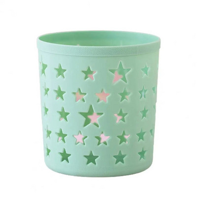 Pen Creion Suport pentru oală Pencil de depozitare perie Cilindru INS Organizator de birou Plastic Hollow Stars Oală pentru creion Rechizite de birou