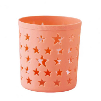 Pen Creion Suport pentru oală Pencil de depozitare perie Cilindru INS Organizator de birou Plastic Hollow Stars Oală pentru creion Rechizite de birou
