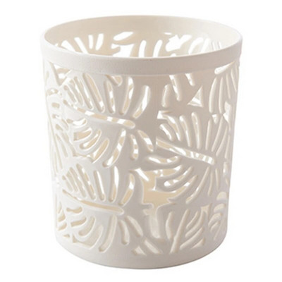 Silindriline kirjatarvete hoiustamiskonteiner Kontori koolitarvete jaoks Põhjamaade õõnsate lilledega meigipintslite pliiatsihoidja