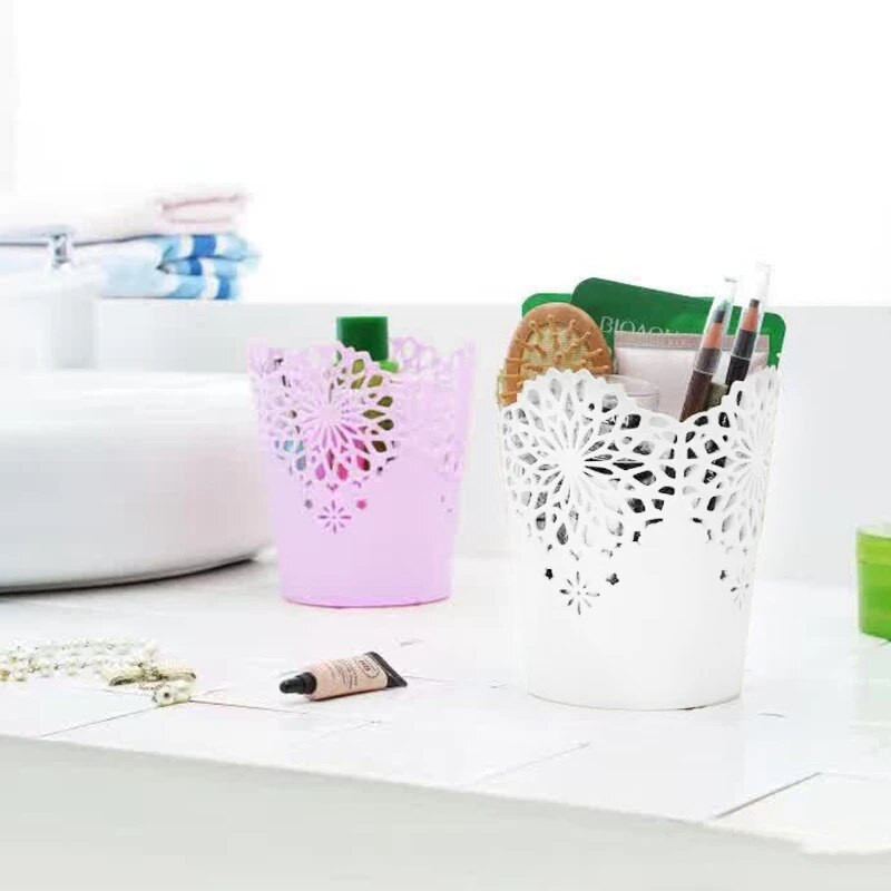Δαντέλα με κοίλο μοτίβο θήκη για στυλό Βούρτσα αποθήκευσης μολύβι Θήκη για γλάστρα Δώρο Γραφείο Organizer Δώρο Πολυλειτουργική βάση αποθήκευσης