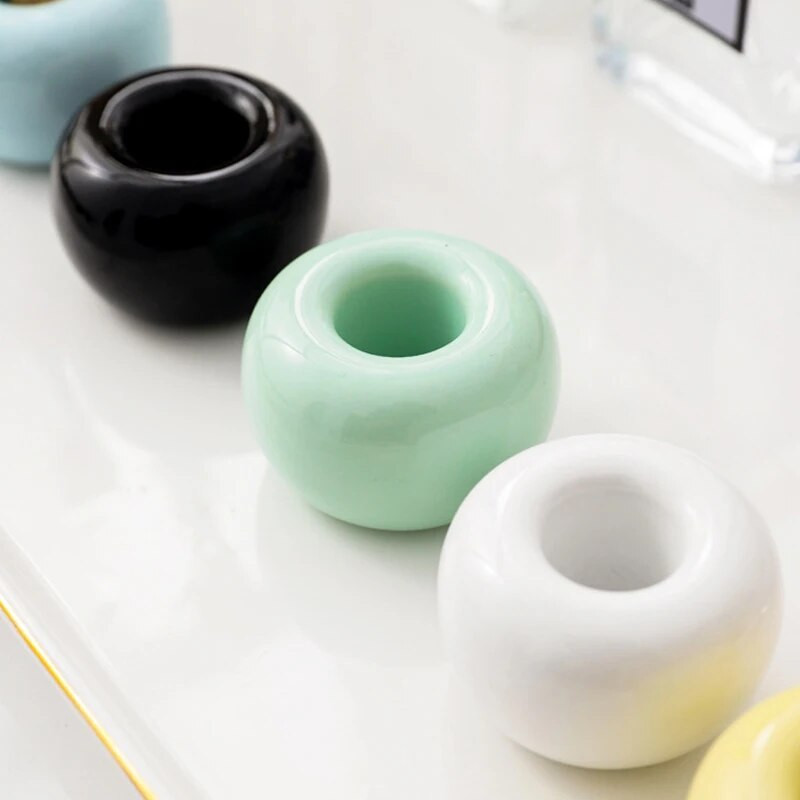 Loominguline keraamiline pliiatsihoidja lauaarvuti hoiustamiskaunistused Minimalistlik sisustus Kontoritarbed Multifunktsionaalne pintsli pliiatsihoidja