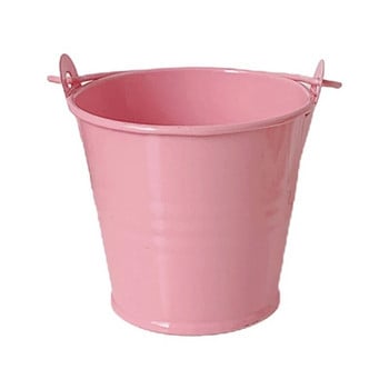 Pencil Cup Pink Bucket Container Desktop Organizer για πινέλα μακιγιάζ Tape Ruler 85DD