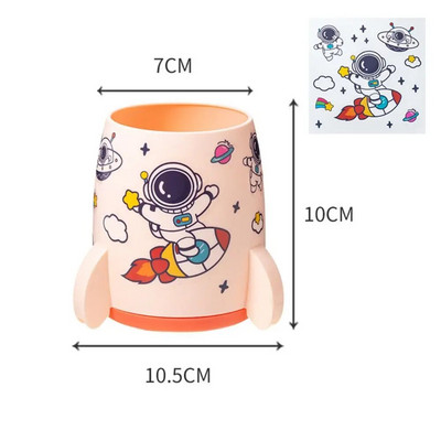 Jauns daudzfunkcionāls raķetes formas galddatora glabāšanas pildspalvas turētājs zīmuļa displeja krūze Vienkāršs biroja skolas piederumu kancelejas piederumu organizators