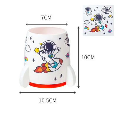 Jauns daudzfunkcionāls raķetes formas galddatora glabāšanas pildspalvas turētājs zīmuļa displeja krūze Vienkāršs biroja skolas piederumu kancelejas piederumu organizators