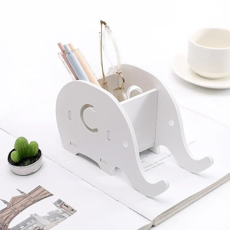 1 τεμ. Μοντέρνο Minimalist Storage Box Θήκη μολυβιού Elephant Whale Style Styl Organizer Desk Organizer Αξεσουάρ επιφάνειας εργασίας
