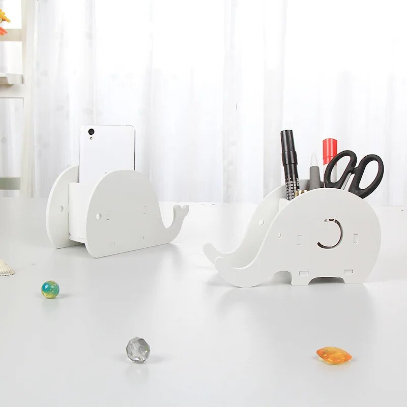 1 τεμ. Μοντέρνο Minimalist Storage Box Θήκη μολυβιού Elephant Whale Style Styl Organizer Desk Organizer Αξεσουάρ επιφάνειας εργασίας
