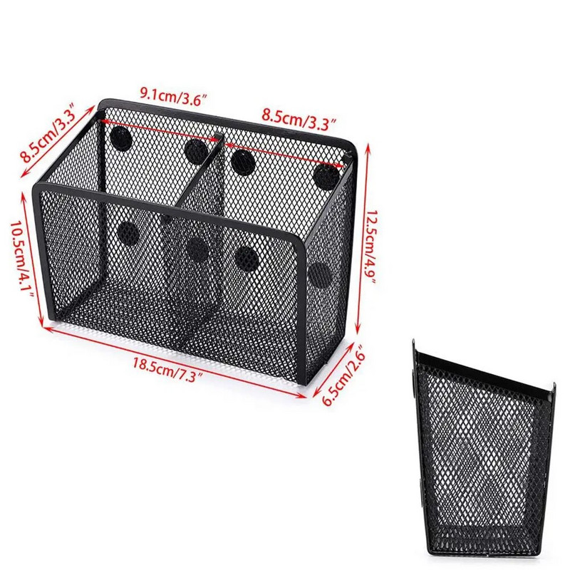 Magnētiskais zīmuļu turētājs Īpaši spēcīgi magnēti Tīkla marķiera turētājs Liels pildspalvu maciņš tāfelei Ledusskapja skapīša piederumiem