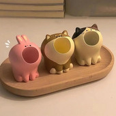 Χαριτωμένη βάση στυλό θήκης στυλό Φορητή βάση ρητίνης για στυλό Χαριτωμένα σχήματα για επιτραπέζια οργάνωση Δεινόσαυρος Dolphin Penguin Cat Dog Rabbit