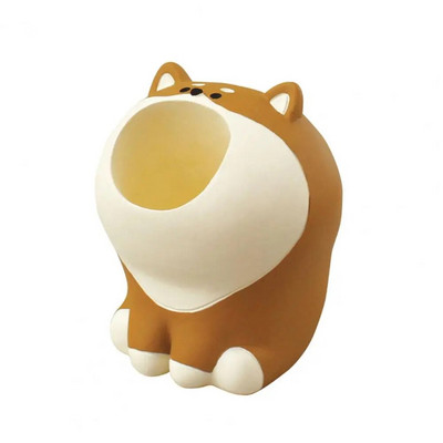 Χαριτωμένη βάση στυλό θήκης στυλό Φορητή βάση ρητίνης για στυλό Χαριτωμένα σχήματα για επιτραπέζια οργάνωση Δεινόσαυρος Dolphin Penguin Cat Dog Rabbit