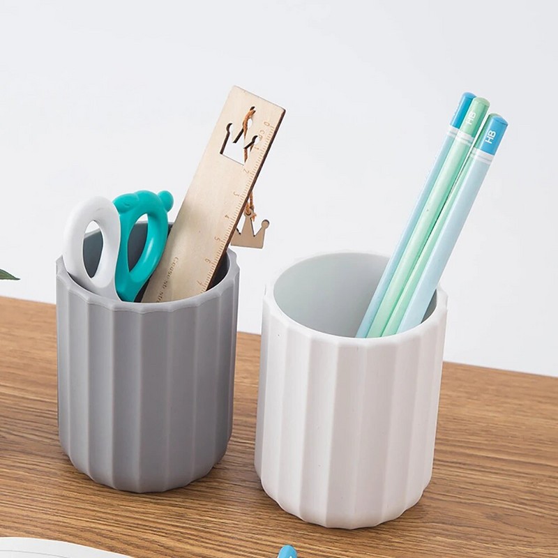 Vienkāršs silikona pildspalvu turētājs zīmuļu statīvs galddatora glabāšanas futrālis kastīte biroja organizatora turētājs skolas kancelejas piederumi