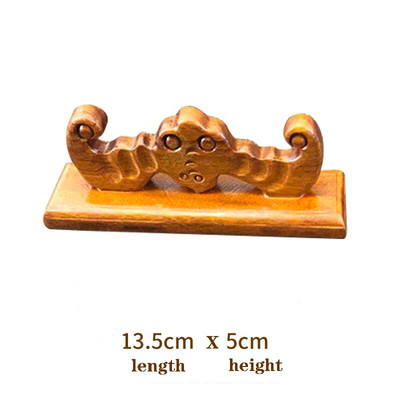 EZONE hiina kalligraafia maalipintslihoidja raam, must Catalpa puidust pliiatsihoidja kirjutav praktiline pliiatsi tugi