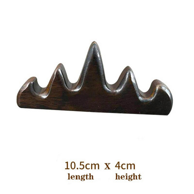 EZONE hiina kalligraafia maalipintslihoidja raam, must Catalpa puidust pliiatsihoidja kirjutav praktiline pliiatsi tugi