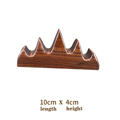 EZONE hiina kalligraafia maalipintslihoidja raam, must Catalpa puidust pliiatsihoidja kirjutav praktiline pliiatsi tugi