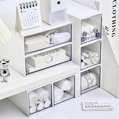 Caurspīdīgas darbvirsmas rakstāmpiederumu uzglabāšanas kastes atvilktņu plaukts organizators rakstāmgalds rotaslietas kosmētikas kancelejas piederumu uzglabāšanas kastes Mājas organizatori