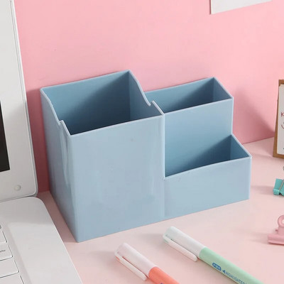 Lielas ietilpības pildspalvas turētājs rakstāmgalda pildspalva zīmulis grima pods otu uzglabāšanas konteiners kastes turētājs skolas biroja kancelejas preču organizators