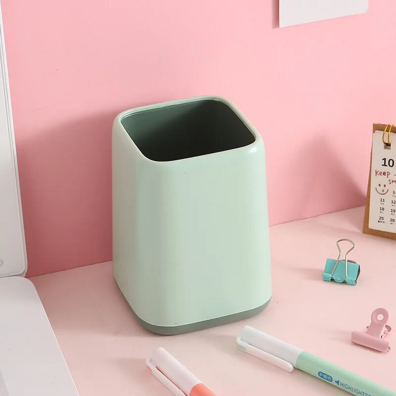 Lielas ietilpības pildspalvas turētājs rakstāmgalda pildspalva zīmulis grima pods otu uzglabāšanas konteiners kastes turētājs skolas biroja kancelejas preču organizators