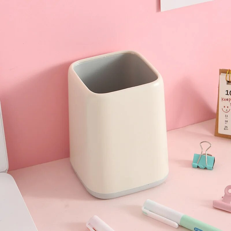 Lielas ietilpības pildspalvas turētājs rakstāmgalda pildspalva zīmulis grima pods otu uzglabāšanas konteiners kastes turētājs skolas biroja kancelejas preču organizators