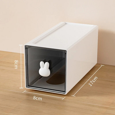 Rabbit lauaarvuti hoiukarbid Mitme võrega kirjatarvete korraldaja sahtlid läbipaistvad laua hoiuruumid Kontori armsad kirjatarbed