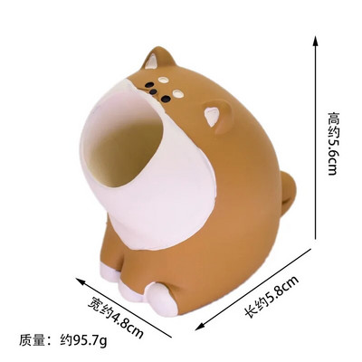 Χαριτωμένα στολίδια γάτας από ξηρό ρύζι Δημιουργικά στολίδια αποθήκευσης συνδετήρων με σωλήνα μίνι στυλό Φοιτητική θήκη μολυβιών Κορίτσια στολίδια επιφάνειας εργασίας