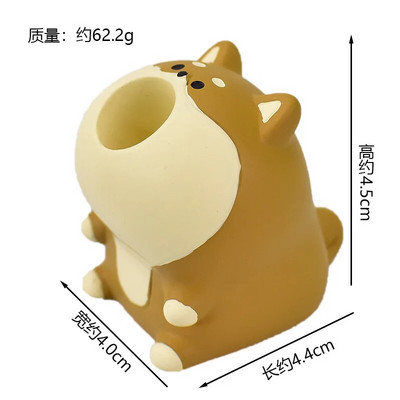 Χαριτωμένα στολίδια γάτας από ξηρό ρύζι Δημιουργικά στολίδια αποθήκευσης συνδετήρων με σωλήνα μίνι στυλό Φοιτητική θήκη μολυβιών Κορίτσια στολίδια επιφάνειας εργασίας