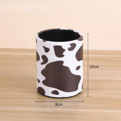 Δερμάτινο βάζο στυλό Μολύβι Κατσαρόλα για πινέλο μακιγιάζ Γραφείο Τακτοποιημένο πλαστικό γραφείο Organizer Δοχείο Σχολικά είδη γραφείου